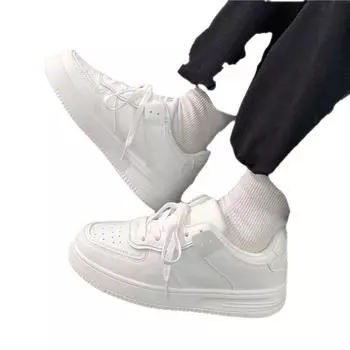 Белые туфли для женщин весна и осень новые женские туфли повседневные студенческие туфли на платформе повседневные туфли 35 белый