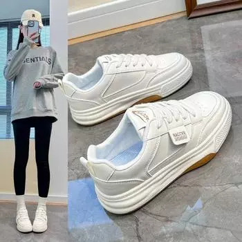 Белые туфли для женщин, весна, новый студенческий корейский стиль, модные универсальные туфли на платформе для отдыха на весну и осень Yb2603 35