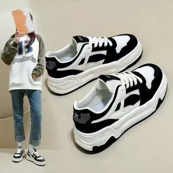 Белые туфли для женщин, весна, новый студенческий корейский стиль, модные универсальные туфли на платформе для отдыха на весну и осень Kt2608 36