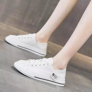 Белые туфли из натуральной кожи Кроссовки Повседневная обувь 35 бежевый