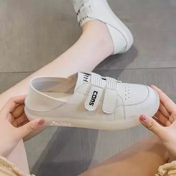 Белые туфли из натуральной кожи Повседневные туфли-лодочки 35 зелёный