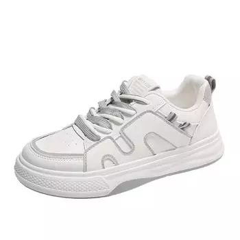 Белые туфли летние женские новые осенние туфли на толстой подошве универсальные нескользящие повседневные женские спортивные туфли Tide 35 белый