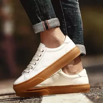 Белые туфли мужские дышащие повседневные мужские вулканизированные туфли удобные туфли-лодочки на шнуровке в стиле ретро туфли на плоской подошве кроссовки Tenis Masculino 38