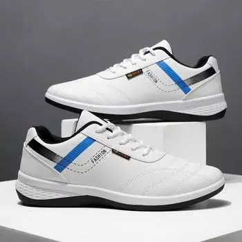 Белые туфли. Мужские кожаные рабочие туфли. Повседневная и дышащая спортивная обувь. 39 белый