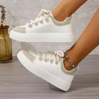 Белые туфли на платформе для детей, весна и осень, новые модные, универсальные, легкие, для студентов, для отдыха и спорта, для сноубординга 35 хаки