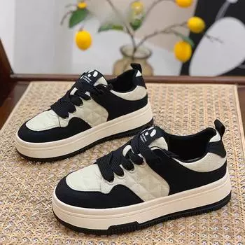 Белые туфли на платформе из натуральной кожи, женская обувь, весенние новинки, универсальные туфли для увеличения роста, повседневные кроссовки с мягкой подошвой, туфли-лодочки 35