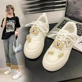 Белые туфли на плоской подошве женские 2024 года, универсальные женские туфли, новые кроссовки для серфинга, студенческие повседневные спортивные туфли 35 розовый