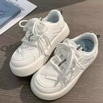 Белые туфли с кроликом для женщин, новые весенне-летние модные, удобные в сочетании туфли на платформе, милые красивые женские туфли на платформе 35