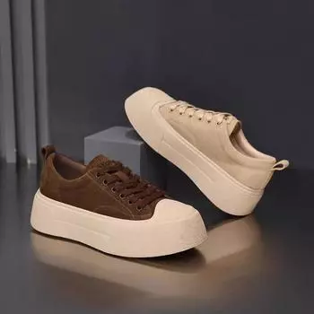 Белые туфли с мягкой подошвой, универсальные, повседневные, модные, удобные, спортивные, для сноуборда 35 абрикосовый