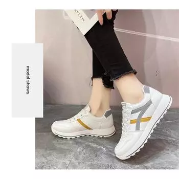 Белые туфли с плоской подошвой и мягкой подошвой. Мягкая поверхность. Обувь для спорта и отдыха. 35 серый