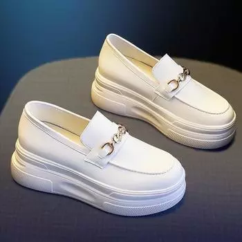 Белые туфли Универсальная повседневная женская обувь 35 белый