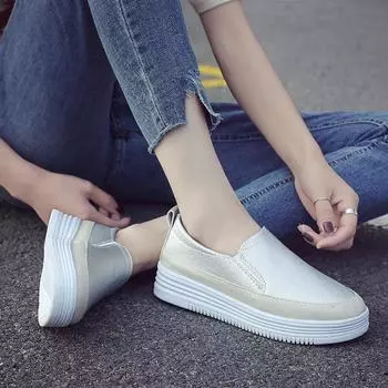 Белые туфли Универсальные туфли на плоской подошве 35 белый