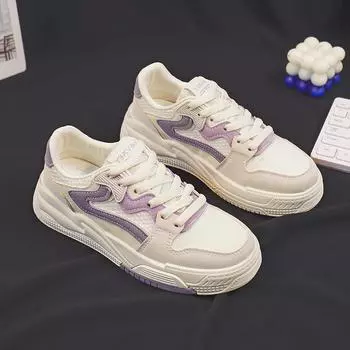 Белые туфли Женская обувь Универсальные плоские кроссовки Весна и осень Студенческая женская удобная спортивная повседневная обувь для девочек 35