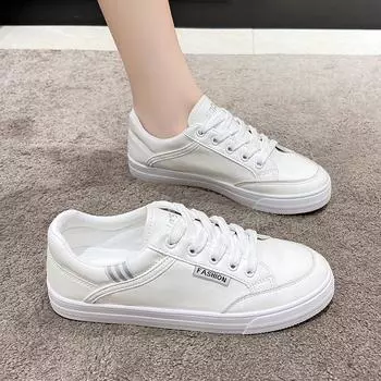 Белые туфли. Женская универсальная новая женская обувь. Весна-лето. Повседневная универсальная модная обувь. Дышащие туфли для доски. Женская обувь. 35 чёрный