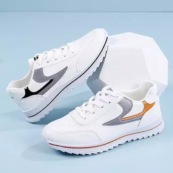 Белые туфли, женские кроссовки, уличная женская повседневная прогулочная обувь на плоской подошве 41