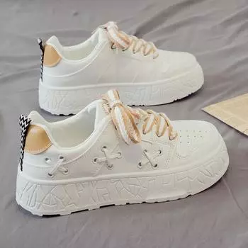 Белые туфли, женские туфли, дышащая и универсальная спортивная и прогулочная обувь для студентов, туфли для пап, туфли для серфинга, мягкая подошва, весна и осень 35