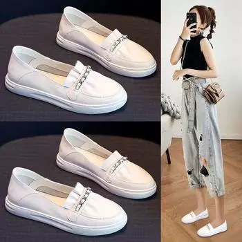 Белые туфли Женские туфли Плоские и повседневные туфли 35 белый