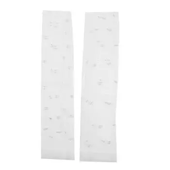 Белые тюлевые перчатки, свадебные, жемчужные, длинные, прозрачные, длиной до локтя, кружевные перчатки без пальцев, сетчатые перчатки для платья, перчатки для невесты, костюм для танцевальной вечеринки One Size белый