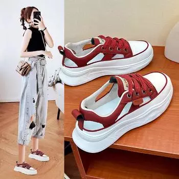 Белые женские красные сандалии Wild Net Red повседневные спортивные сандалии Baotou с плоской подошвой Ins для беременных женщин 40