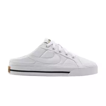 Белые женские кроссовки Nike Court Legacy Mule Black Gum-Light-Brown DB3970-100 36