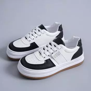 Белые женские туфли, новые весенние универсальные кроссовки на толстой подошве, нишевые дышащие студенческие повседневные туфли для скейтбординга Ins Fashion 35
