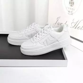 Белые женские туфли, осенние новые резиновые, кожаные, с мягкой подошвой, на шнуровке, модные женские повседневные кроссовки 35