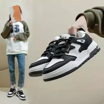 Белые женские туфли, весенние новые студенческие модные кроссовки, универсальная повседневная обувь на толстой подошве, сочетающаяся по цвету на весну и осень 551 35