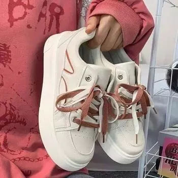 Белые женские туфли, зимняя новая арбузная, красная, зеленая резиновая универсальная повседневная обувь из мягкой кожи с мягкой подошвой для женщин, смешанная партия 35