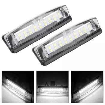 Белый, 2 шт. CANBUS без ошибок для LEXUS Is200/Is300 1999 ~ 2005, светодиодный светильник для номерного знака, лампа для номера автомобиля для MITSUBISHI Colt plus Grandis 2003 ~