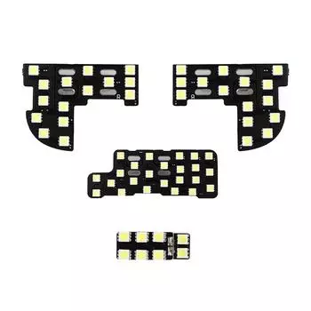 Белый 62?СМД 4?шт. Точные светодиодные панели для внутреннего освещения крыши, потолка, плафона, светильника для чтения для Honda Civic