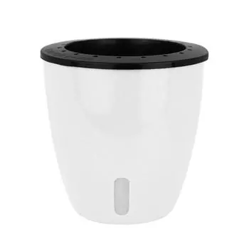 Белый экологически чистый самополивающийся горшок для растений для улучшения сада, красивые цветочные горшки, горшки для растений