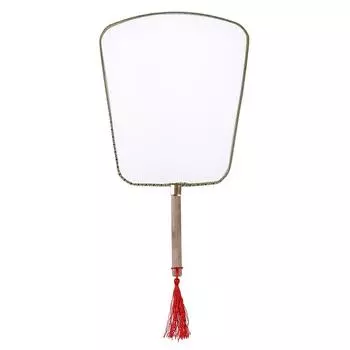 Белый элегантный ручной веер гонг-фан пустая детская художественная роспись веера своими руками