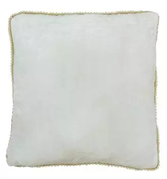 Белый бархатный тисненый квадратный индийский чехол для подушки диванная подушка 16 X16 16X16 белый