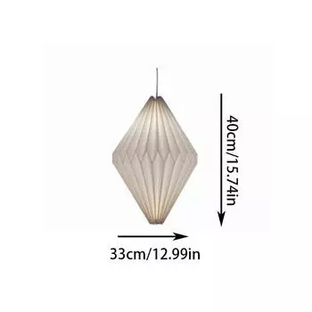 Белый бумажный чехол для лампы, абажур для подвесного фонаря в стиле оригами, складной абажур для фонаря