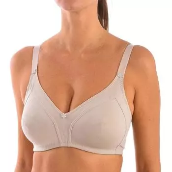 БЕЛЫЙ бюстгальтер без косточек для женщин 90 COPA C коричневый