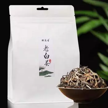 Белый чай Фудин, 2016 г., Альпийский район производства Лао Бай Ча, Шоу Мэй, рассыпной чай с мармеладом, 100 г