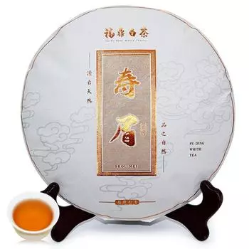 Белый чай Fuding Shoumei 2019, чай для длинных бровей, высокогорный Бай Ча с ароматом мармеладного 350 г 350g