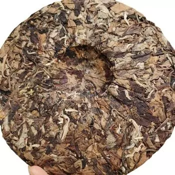 Белый чай Юньнань, прессованный из белого чая ручной работы с графитом, органический 357 г/12,59 унций