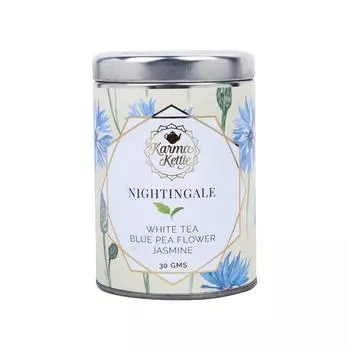 Белый чай с Клиторией и Жасмином (30 г), Nightingale, Karma Kettle