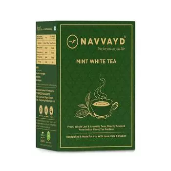 Белый чай с Мятой (100 г), Mint White Tea, Navvayd