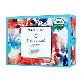 Белый чай Серебряные иглы (18 пак, 2 г), Silver Needle White Tea, Tea Treasure 2g x 18psc