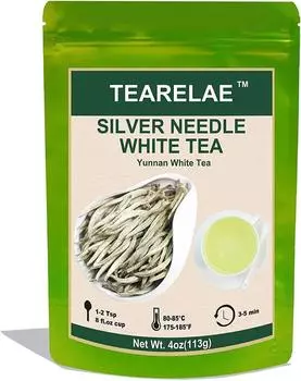 Белый чай TEARELAE Silver Needle 2023 г. Юньнань Бай Хао Инь Чжэнь 113 г