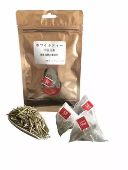 Белый чай высшего качества Bacilio Fuding Baipu Silver Needle Белый чай из провинции Фуцзянь Белые чайные почки высшего качества в мощном треугольном пакетике Чайный пакетик