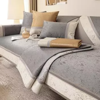 Белый чехол для дивана с широкими краями для гостиной, нескользящие диваны, чехлы для полотенец, L-образный угловой диван, коврик для сиденья, современный дом 70x70cm 1pcs