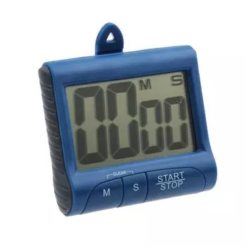 Белый Черный Обратный отсчет Напоминание Часы Магнит Холодильник Цифровой ЖК-будильник Таймер Кухня синий