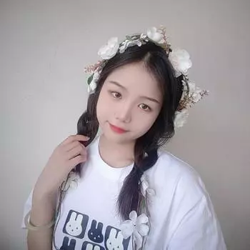 Белый цветок повязка на голову ветка свадебный венок элегантный цветочная гирлянда головной убор
