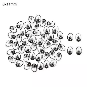 Белый DIY Крафт Мягкие Игрушки Детали Глаз Динозавра Кукольные Ресницы Глаза Креативный подарок Аксессуары для кукол 8x11mm