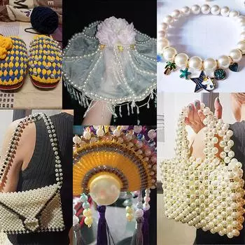 Белый DIY ювелирные изделия, высококачественный искусственный жемчуг, горячая распродажа, круглые ювелирные аксессуары, популярные бусины для браслета из АБС-пластика 2-20 мм, ручная работа, бежевый No Hole 8mm 100PCS бежевый