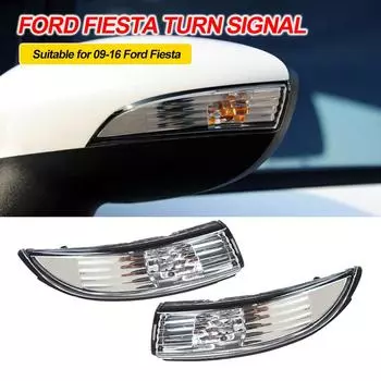 Белый фонарь заднего вида на зеркало заднего вида на руль без лампочек подходит для Ford Fiesta Mk8 2008-2016 гг.