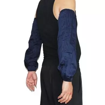 Белый хлопковый рукав без надписи, рукав, защитный рукав, чехол для еды, столовой, ресторана, здоровья, защиты труда, белый чехол 40*21*2cm